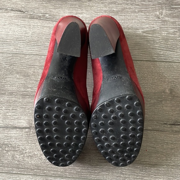 TOD’S SUEDE PLATFORM PUMPS MADE IN ITALY SIZE 351/2 - Picture 5 of 8